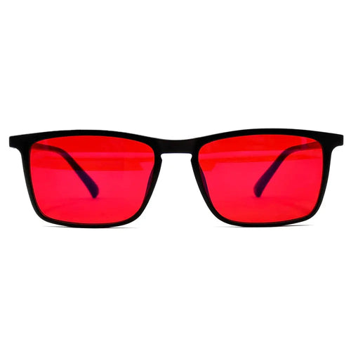 Lentes de Descanso Nocturno BLINDOT — lente rojo que bloquea la luz azul